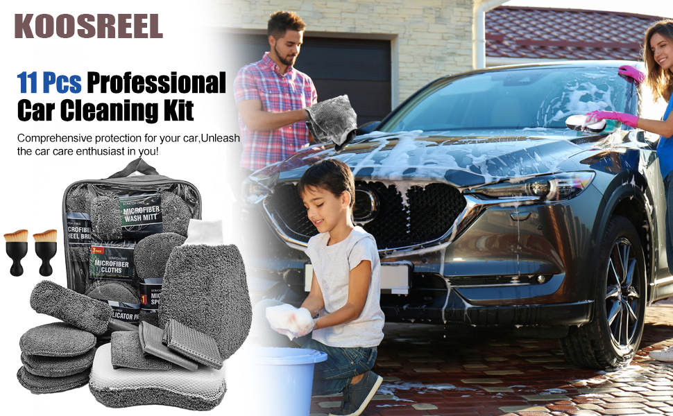 11pcs car cleaning kit
