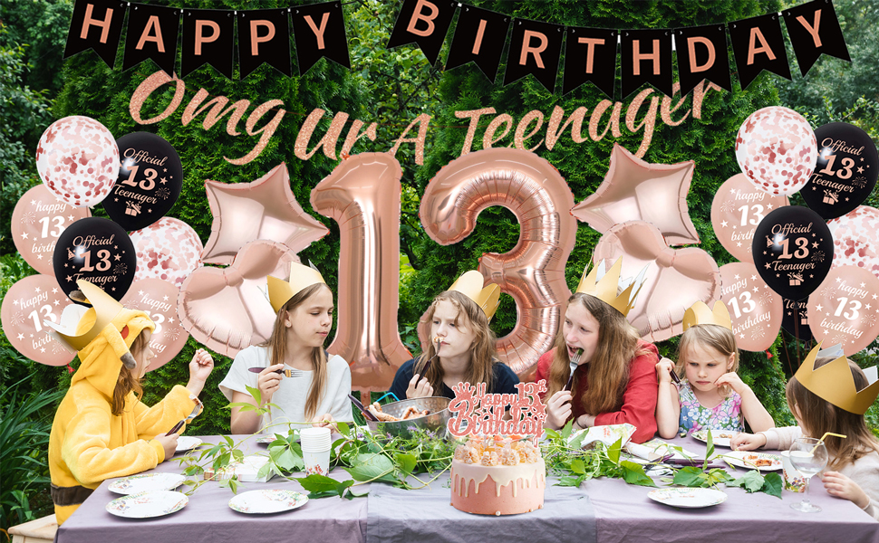 happy 13th birthday decorations