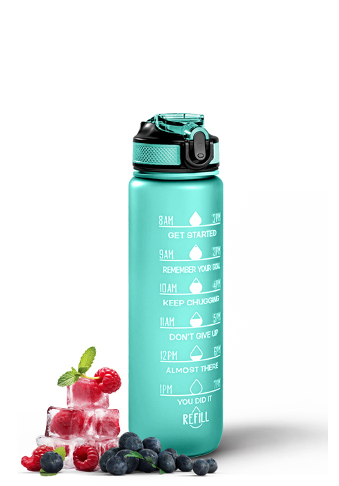 bottle with time marking
