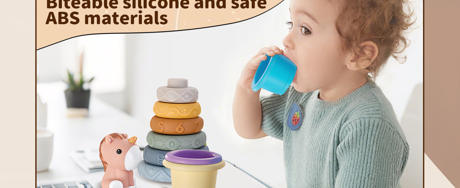 Bbay Shape Sorter Stacking Cups Stacking Rings