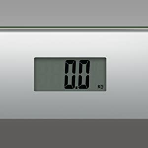 Salter 9037 SVGL3R Glass Electronic Bathroom Scale - Silver Glitter