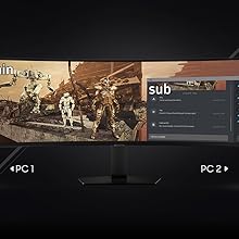 dual gaming monitor set up odyssey