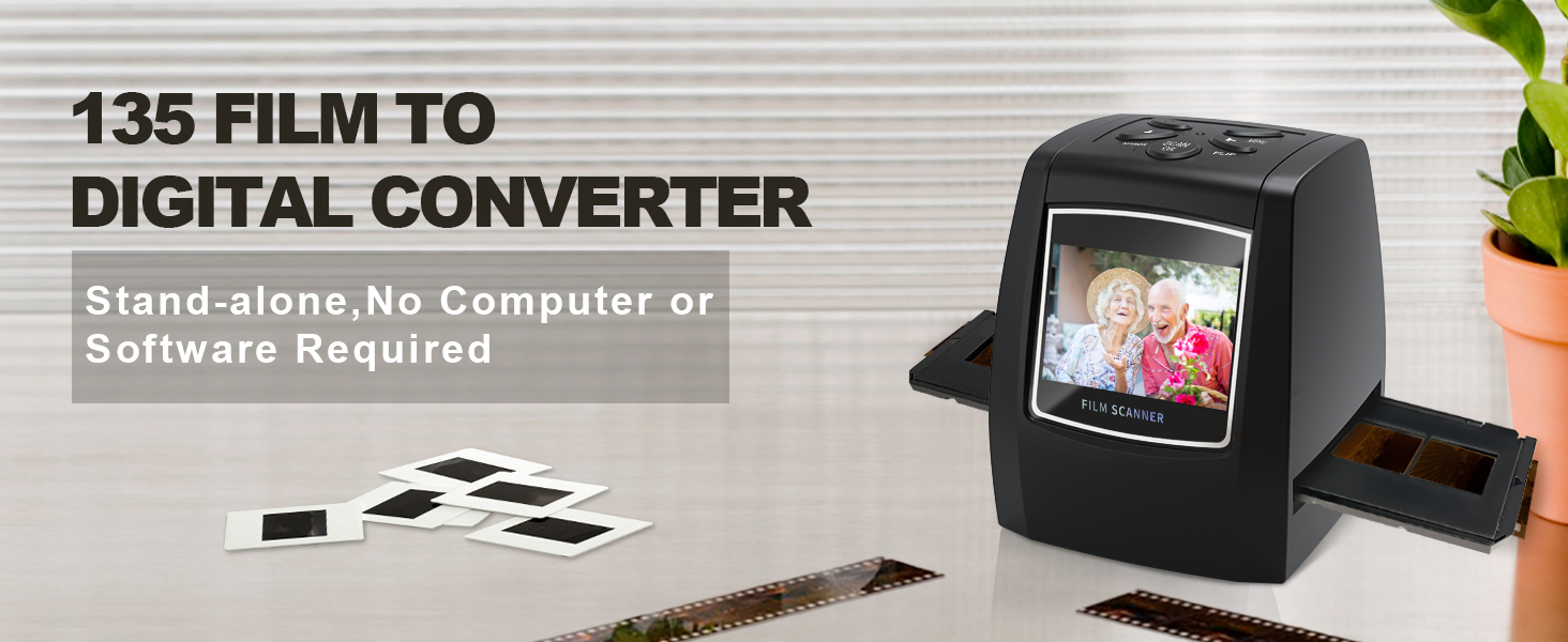 Digital Film & Slide Scanner – Converts 35mm Film Negatives & Slides to JPEG Images
