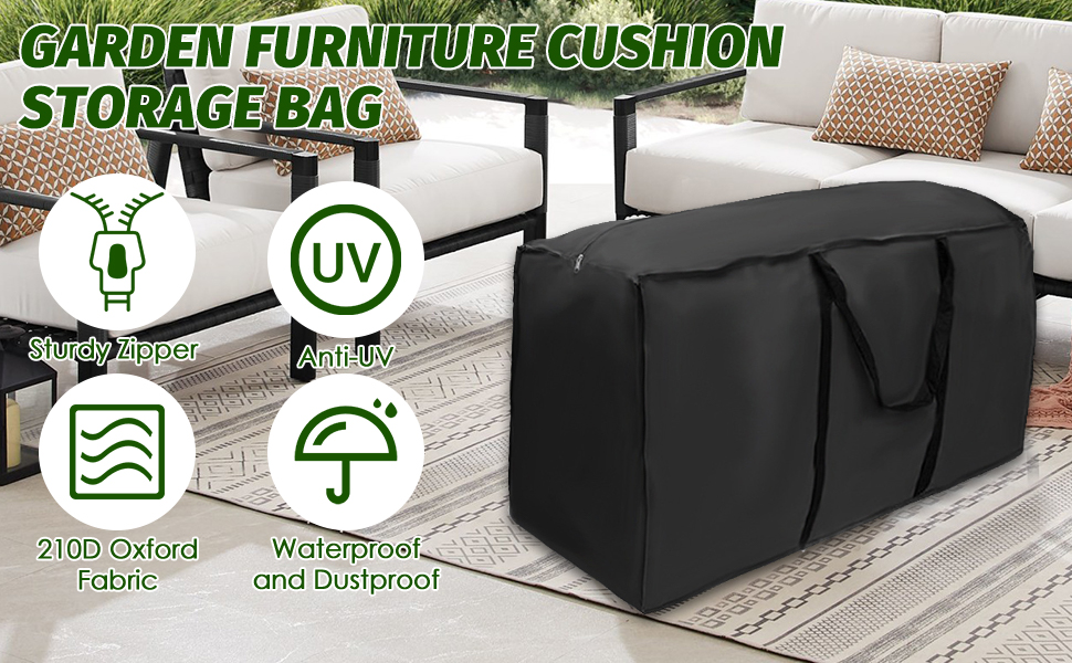 outdoor furniture cushion storage bag