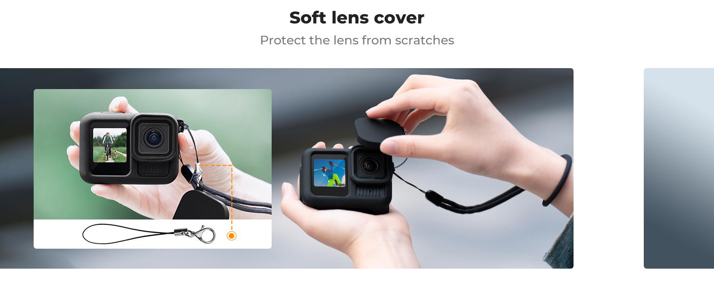 Silicone Sleeve Case for Go Pro Hero 13 Black, Battery Side Cover & Lens Caps & Screen Protectors