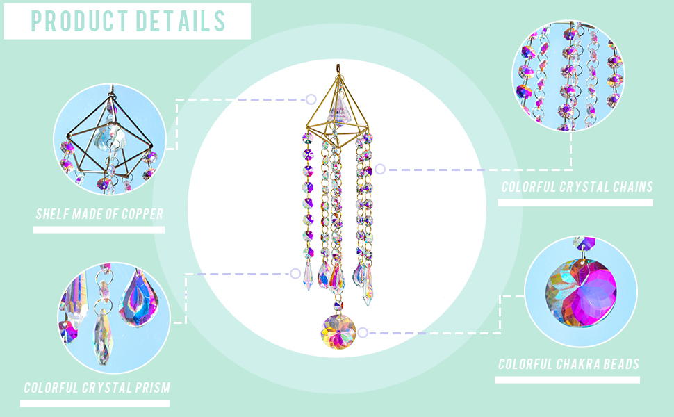 Crystal Sun Catcher For WindowsHanging