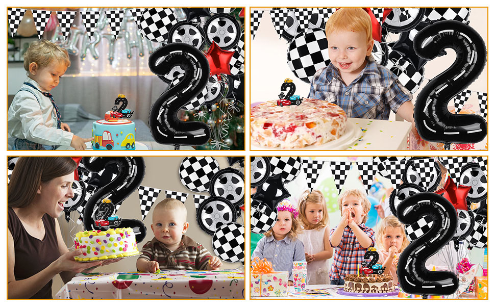 two fast birthday decorations