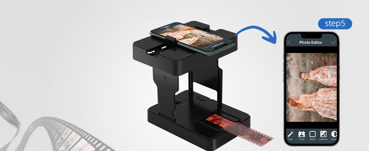 Place the phone on the top