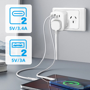 UK to Australia Plug Adapter