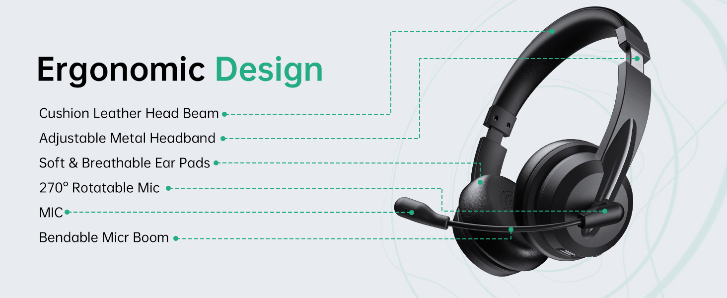 wireless headphones with microphone