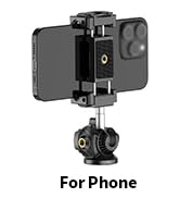 XXZU 83in/210cm Camera Tripod with Ball Head, Photography Light Stand, Reversible Portable Phone ...