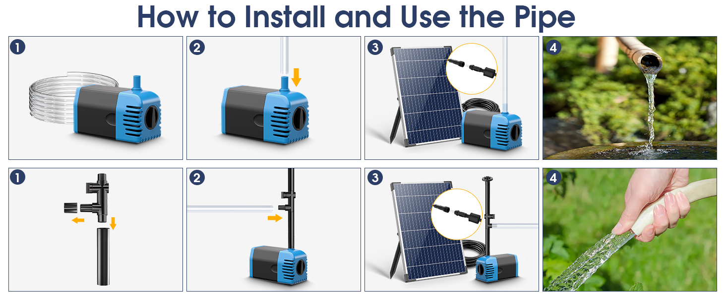 solar powered garden water feature