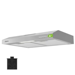 CIARRA AWS6903D 60cm Visor Cooker Hood Undercabinet Hoods Wall Mounted Kitchen Extractor Fan 600mm Top Vented Range Hood            [Energy Class A+]
