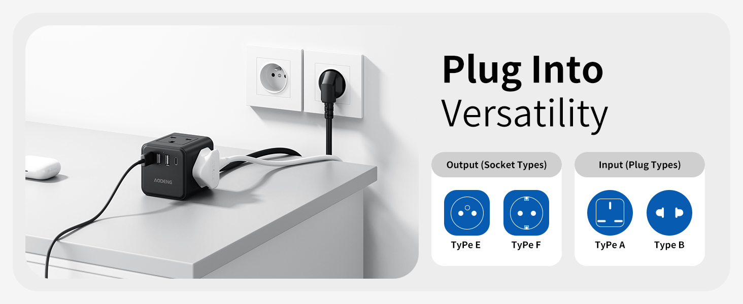 UK to European Plug Adapte