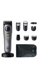 Braun Beard Trimmer Series 5, +5 Styling Tools, Ultra Sharp Blade, 120 Min Runtime, 40 Lengths, W...