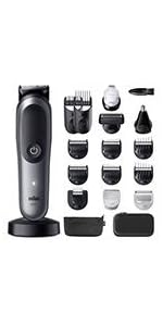 Braun All-in-One Series 7 Grooming Kit, 18in1, ProBlade & AutoSense, 120 Min, SkinGuard & Beard F...