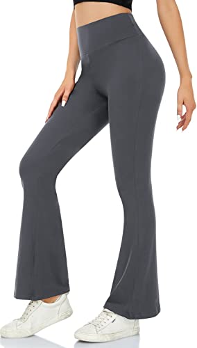 ACTINPUT Yoga Pants for Women Flared Leggings High Waisted Bootcut BlackTrousers Women Workout Bootleg Stretchy Leggings
