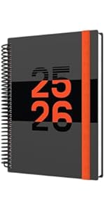 Collins 'Delta' 12 Month Mid/Academic Year Planner, August 2025-August 2026 Day-to-Page Appointme...