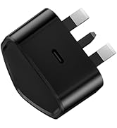 USBC Plug UK, 2-Pack 25W USB C Charger Plug Fast Charge for iPhone 16 15 14 13 12 11 Pro Max Plus...