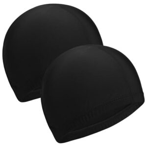 Risipu Anti Tear Swimming Hats Non Slip Swim Cap for Kids Stretchable and Breathable Boys and Girls Swimming Cap