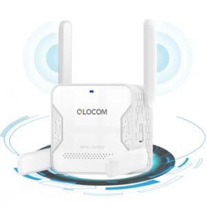 QLOCOM 2025 Upgrade Version WiFi 6 AX1500 WiFi Extender Booster 1500Mbps WiFi Booster Range Extender Dual Band 5GHz & 2.4GHz Booster/Hotspot with 3600 Sq.Ft Coverage