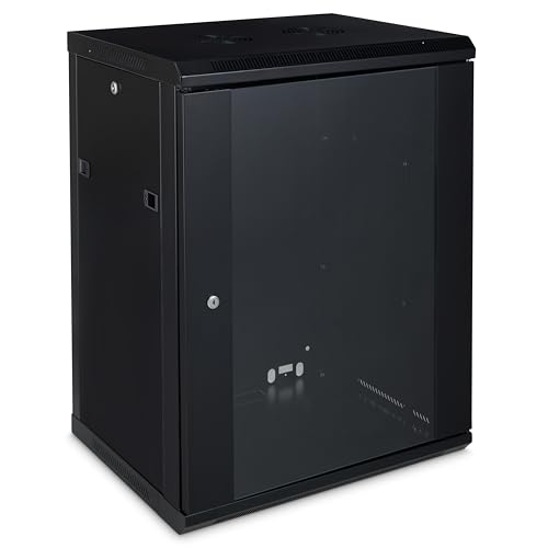 Platinum Enclosures 15u 600mm Deep Wall Mounted Data Cabinet 19 Inch Storage Rack for Home Office