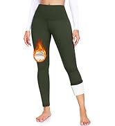 ACTINPUT Thermal Leggings Women High Waist Fleece Lined Leggings Winter Thick Warm Fur Lined Legg...