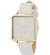 Nine West Women's Quartz Watch with Black Dial Analogue Display and Black Polyurethane Strap NW/1...