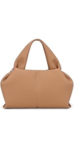 Kavjizy PU Leather Tote Bag, Shoulder Bag Y2K Hobo Handbag with Adjustable Strap, Faux Leather To...