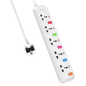 Travel 5 Way Extension Lead with Independent Switches