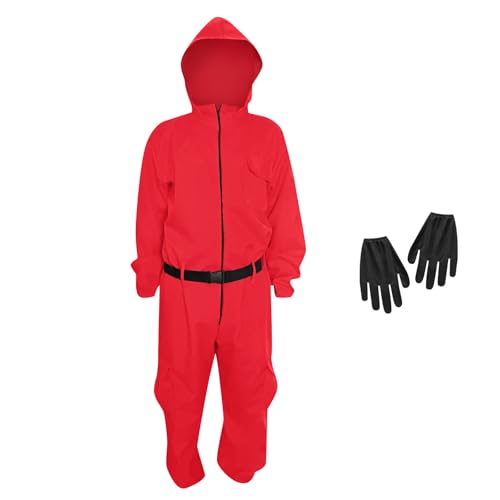 XYYYHTL Game Costume Kids Adult Game Guard Costume Adults Fancy Costume Game Girl Red Light Green Light Costume Game Outfit for Kids