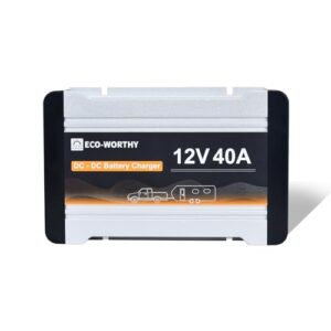 ECO-WORTHY 12V 40A DC to DC Battery Charger with MPPT On-Board Solar Battery Charger Lithium LiFePO4 Battery Gel AGM