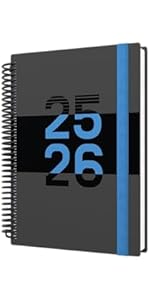 Collins 'Delta' 12 Month Mid/Academic Year Planner, August 2025-August 2026 Day-to-Page Appointme...