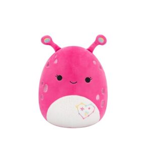 Squishmallows Original 7.5-Inch Frawleen the Hot Pink Alien With Heart Constellation Valentines Plush