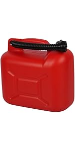 Jolie Max 10L Plastic Fuel Tank Can – Durable Gas Tank, Jerry Can for Petrol, Diesel, Oil Storage...