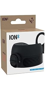 ION8 Leak Proof Replacement OneTouch 2.0 Water Bottle Lid, BPA Free, Black, Large