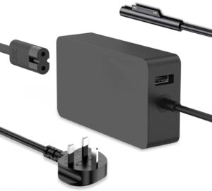 Surface Pro Charger for 65W Windows Microsoft Surface Pro 9 8 7+ 7 6 5 4 3 X Laptop 5 4 3 2 1 Studio Go 3 2 1 Tablet Book 3 2 1 Charger Supply Adapte