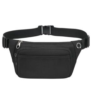 Bumbag Water Resistant Bumbags for Ladies Women Men Hands Free Bum Bag with 5 Zipper Pockets Waist Fanny Pack Daypack for Travel Outdoor Spo