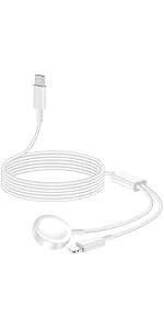 Charger Adapter for Apple Watch and iPhone [2 in 1] 20W USB Type C to Lightning Magnetic Wireless...