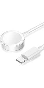 Watch Charger [MFi Certified] USB C to Wireless Magnetic Charger Cable Replacement Fast Charging ...