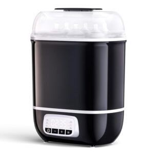 Baby Bottle Steriliser and Dryer Electric Steriliser for Baby Bottles with Digital LCD | 6-in-1 Steam Steriliser Auto Power-Off | Bottle Drying Warming Milk & Food