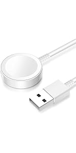 USB Watch Charger [MFi Certified] Magnetic Wireless Fast Charging Cable Compatible with Apple Wat...