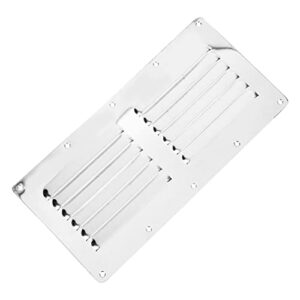 SKISUNO Stainless Steel Air Vent Cover Louvered Flush Exhaust Grille for Boats Yachts Use Ventilation Accessory for Outdoo