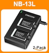 ENEGON LP-E10 Camera Battery 2-Pack Compatible with Canon EOS 1100D, 1200D, 1300D, 1500D, 2000D, ...