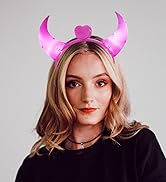 LED Flashing Devil Horns Headband
