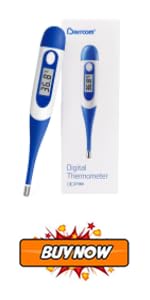Berrcom Flexible Digital Thermometer for Adults, Oral and Underarm Thermometer for Babies and Kid...