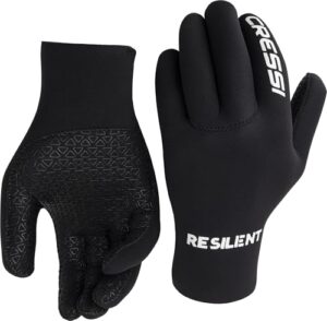 Cressi Resilient Gloves - Unisex Ultra Grip Gloves in Soft Neoprene 2 or 3mm Black