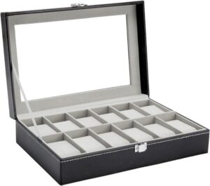 Ohuhu Watch Box with 12 Slots