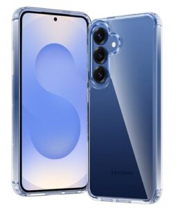 FNTCASE for Samsung Galaxy S25 Case: Galaxy S24 Case Military Grade Drop Protection Anti Yellowing Cell Phone Cover - Rugged Shockproof Protective Bumper Transparent Cases