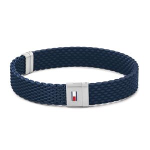 Tommy Hilfiger Jewelry Men's Silicone Bracelet in black or blue